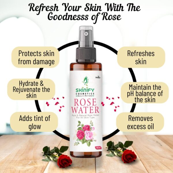 Combo Multani Mitti & Rose Water – 100% Pure & Natural for Skin Brightening, Hydration & Oil Control | 100gm + 100ml
