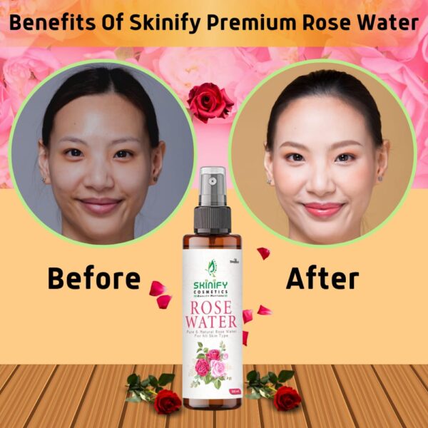 Combo Multani Mitti & Rose Water – 100% Pure & Natural for Skin Brightening, Hydration & Oil Control | 100gm + 100ml