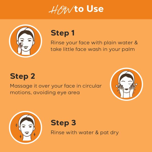 Vitamin C Gel Face Wash – Brightening & Deep Cleansing for Glowing Skin | Sulfate-Free & Paraben-Free Formula | 100ml