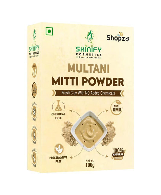Multani Mitti Powder – 100gm | 100% Pure & Natural Clay for Skin Brightening, Oil Control & Deep Cleansing