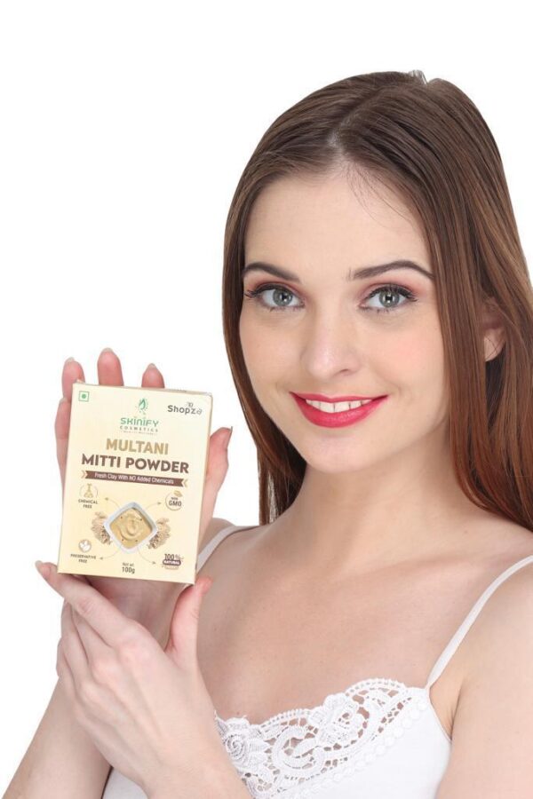 Combo Multani Mitti & Rose Water – 100% Pure & Natural for Skin Brightening, Hydration & Oil Control | 100gm + 100ml